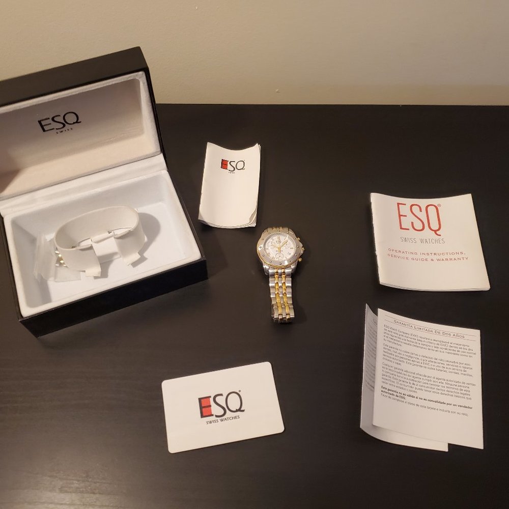 MOVADO ESQUIRE 100M CHRONOGRAPH MENS WATCH - Picture 2 of 4